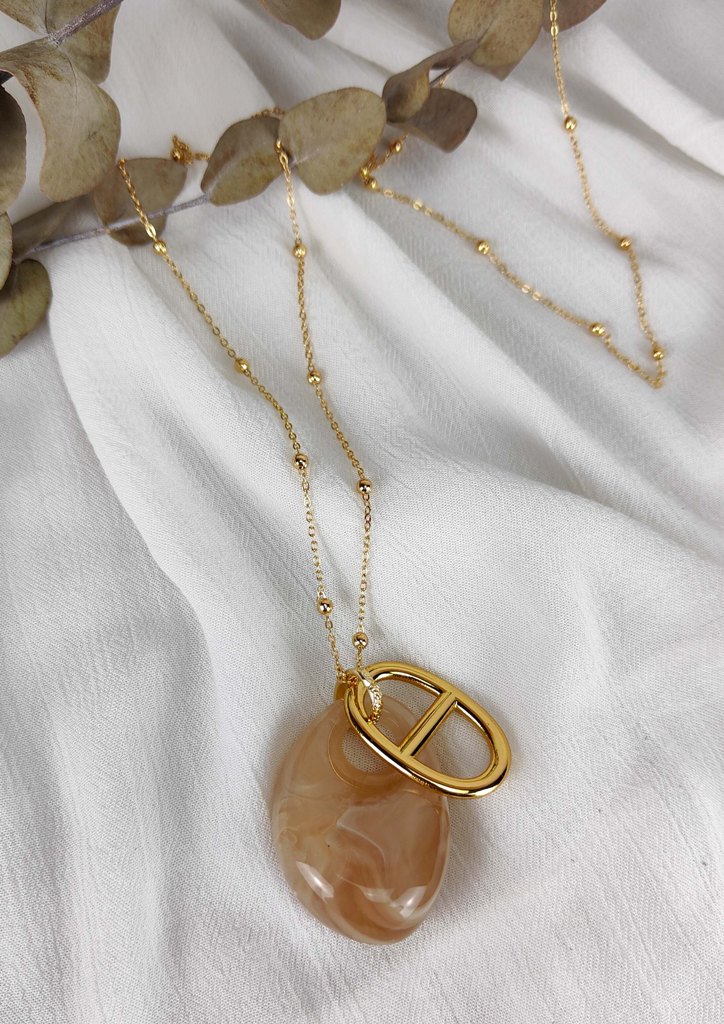 κολιε-ατσαλι-αλυσιδα-πετρα-οβαλ