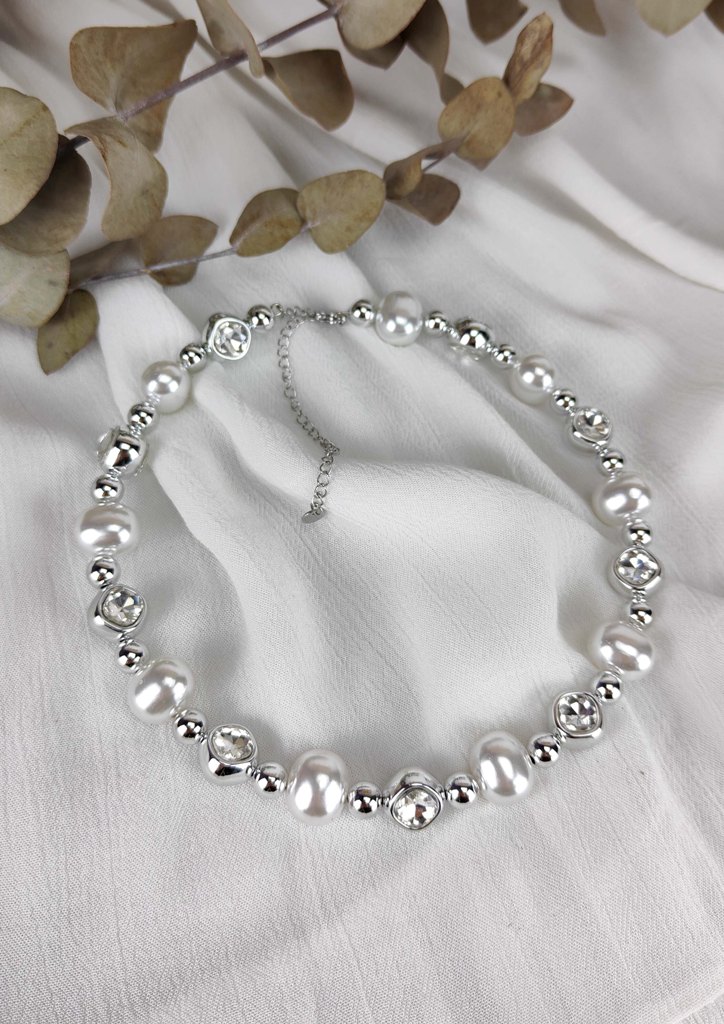 κολιε-ατσαλι-choker-στρασ-περλεσ