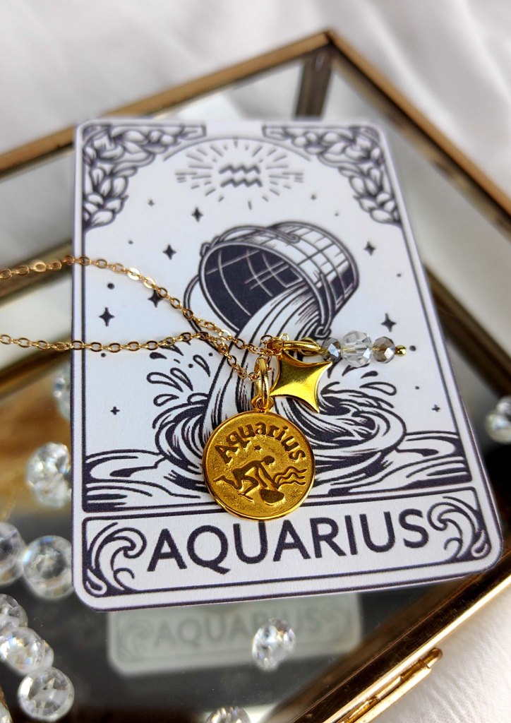 κολιε-αλυσιδα-ατσαλι-ζωδια-aquarius